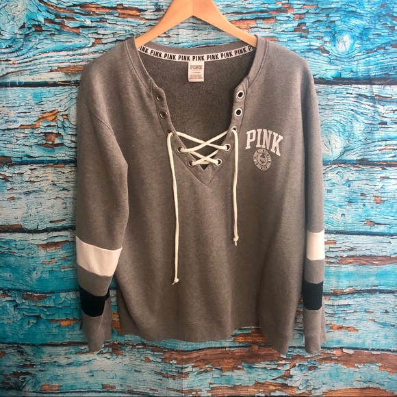 PINK Victoria's Secret Tops - Pink Victoria’s Secret Sweatshirt - Size Large